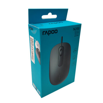 雷柏（Rapoo） N200 有线鼠标 办公鼠标